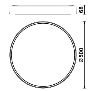Plafoniera LED 40W Negru CCT CUMBUCO II 8839 - Img 2