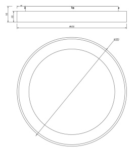 Plafoniera LED dimabil NISEKO II ROUND CEILING 8583 - Img 2