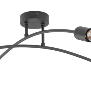 Plafoniera Negru 4xE27 HELIX 4687TK - Img 3