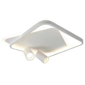 Plafoniera Parma 2 patrat Alb 2xGU10 LED CCT - Img 1