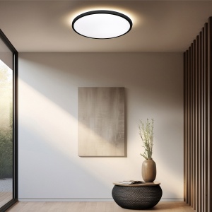 Plafoniera Pryzma 28 cm Negru LED CCT - Img 2