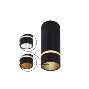 Plafoniera S MINI GU10 Negru SPLIT 8879