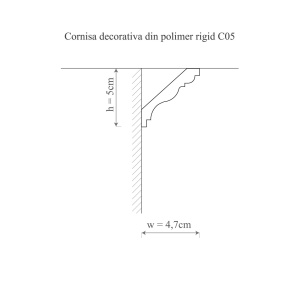 Scafa polimer rigid, Manavi, C5 - 5x4.7x200 cm - Img 2