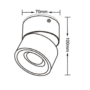 Spot aplicat Brema Negru LED CCT - Img 4