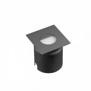 Spot incastrat modern pentru scara grafit patrat Aspen