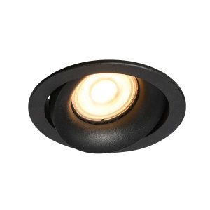 Spot incastrat Oker Negru 1xGU10