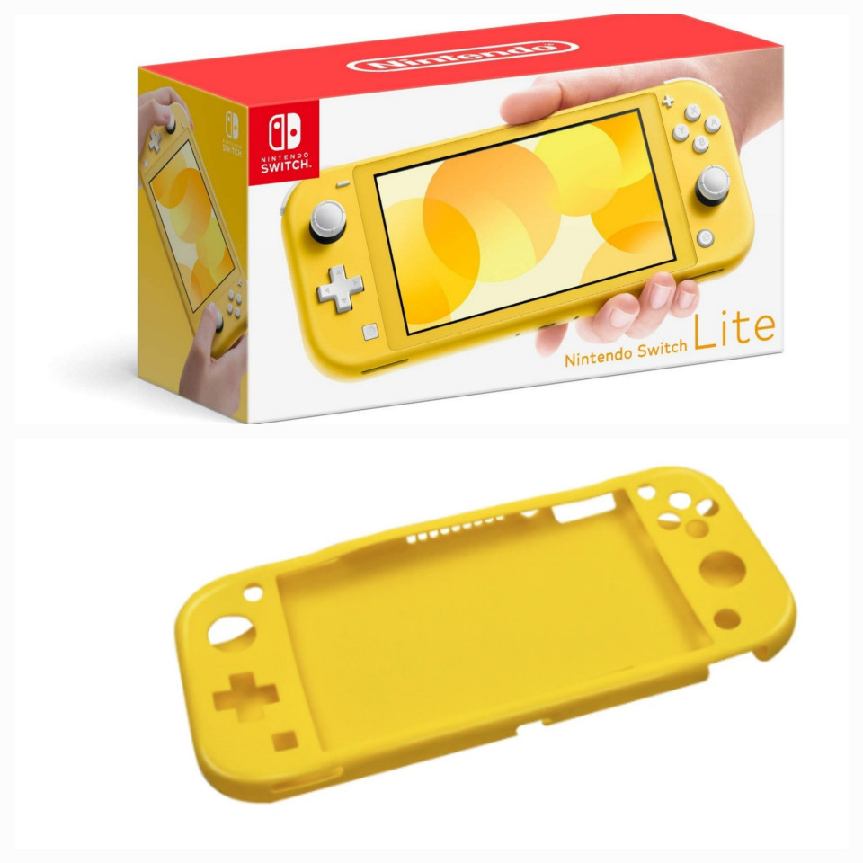 Konzola Nintendo Switch Lite Yellow Silicone Case