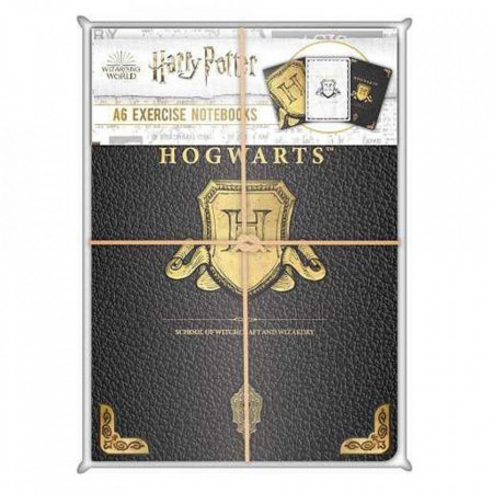 Harry Potter A6 Notebooks 3Pk - Hogwarts Shield