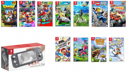 Konzola Nintendo Switch Lite sa 40 igara - Gray