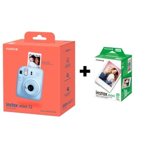 FUJI Instax Mini 12 Digitalni fotoaparat - Pastel Blue + 20 filmova