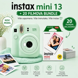 Fuji FOTOAPARAT Instax Mini 13 Lagoon Green + 20 filmova