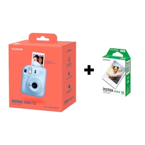 FUJI Instax Mini 12 Digitalni fotoaparat - Pastel Blue + 10 filmova