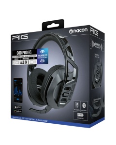 Slušalice Nacon RIG 600 PRO HS Wireless - Black