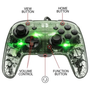 Gamepad PDP Nintendo SWITCH Deluxe Wired Pro Controller Afterglow + Audio - Img 2