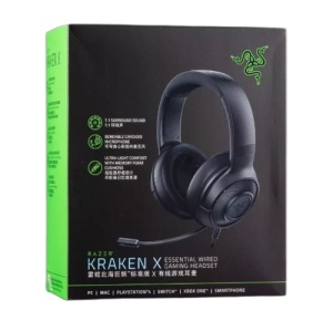 Razer KRAKEN X Essential Wired Gaming Headset -7.1 Surround Sound – Ultra Light | Black
