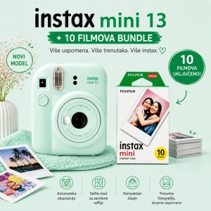 Fuji FOTOAPARAT Instax Mini 13 Lagoon Green +10 filmova
