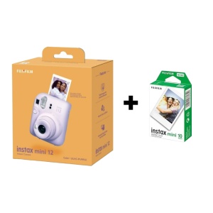 FUJI Instax Mini 12 Digitalni fotoaparat - Lilac Purple + 10 filmova