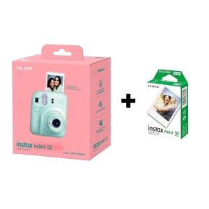 FUJI Instax Mini 12 Digitalni fotoaparat - Mint Green + 10 filmova