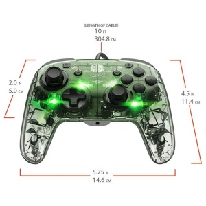 Gamepad PDP Nintendo SWITCH Deluxe Wired Pro Controller Afterglow + Audio - Img 3