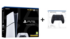 Konzola Sony Playstation 5 PS5 1TB Slim Digital + Dualsense Black - Img 1