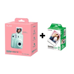 FUJI Instax Mini 12 Digitalni fotoaparat - Mint Green + 20 filmova
