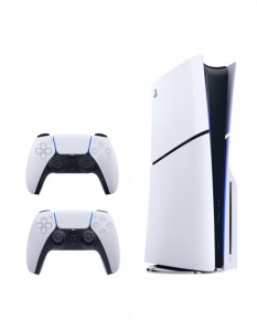 Konzola Sony Playstation 5 PS5 1TB Slim CD/DISC + Dualsense White - Img 2