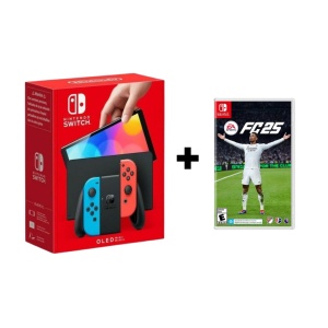Konzola Nintendo Switch OLED Model Neon Red and Blue + FC 25