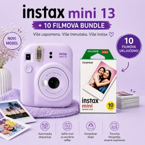 Fuji FOTOAPARAT Instax Mini 13 Dreamy Purple + 10 filmova