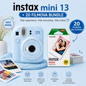 Fuji FOTOAPARAT Instax Mini 13 Frost Blue + 20 filmova