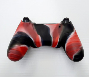 PS4 Silicone Skin Cover - Silikonska zaštita - black/red/white - Img 2