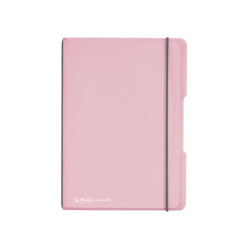 Caiet my.book flex A6, 40 file dictando, culoare roz
