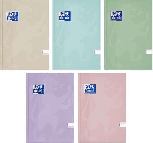 Caiet Oxford Touch Pastel, A5 96 file, hartie Optik 90g/mp, dictando, diverse culori pastel