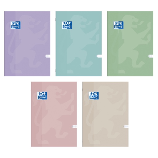 Caiet A4 60 file patratele Oxford, hartie Optik 80g/mp, motiv Touch Pastel