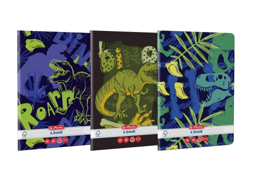 Caiet A5 48 file, dictando, motiv Dino Mania