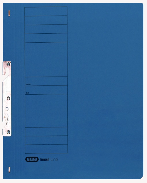 Dosar de incopciat Elba Smart A4 1/1, carton 250g/mp, capacitate 200 file, culoare albastru