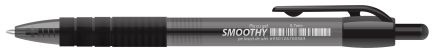 Pix cu gel Smoothy, 0,7 mm, negru, set 12