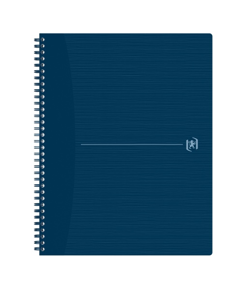 Caiet Oxford Origins, A4+ 70 file, hartie Optik 90g/mp, spira dubla, scribzee, dictando, culoare albastru inchis