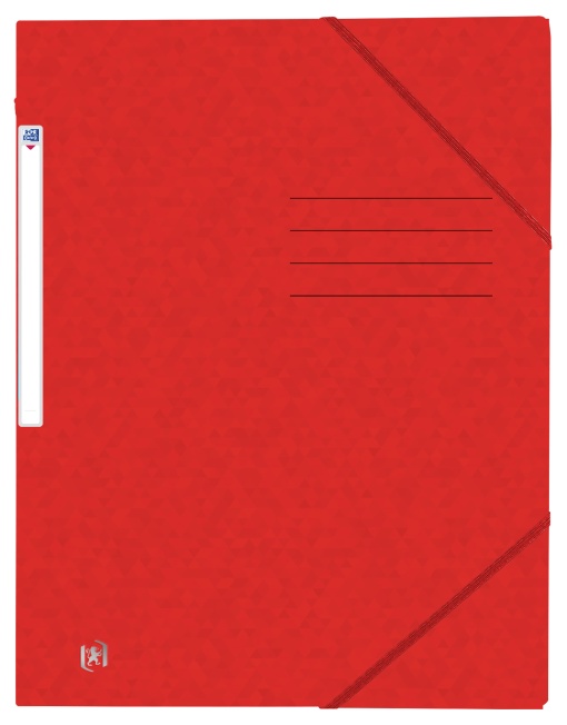 Dosar mapa Oxford TopFile A4, carton 390g/mp, capacitate 200 file, culoare rosu