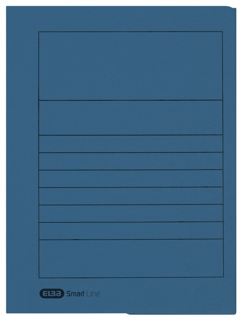 Dosar plic Elba Smart A4, carton 250g/mp, capacitate 150 file, culoare albastru inchis