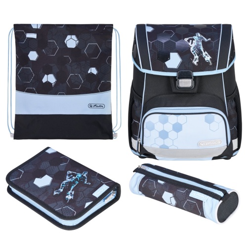 Ghiozdan echipat Loop Plus, motiv Cyber Soccer