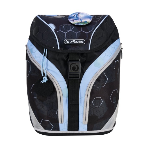 Ghiozdan echipat Softlight Plus, GREENline, motiv Cyber Soccer