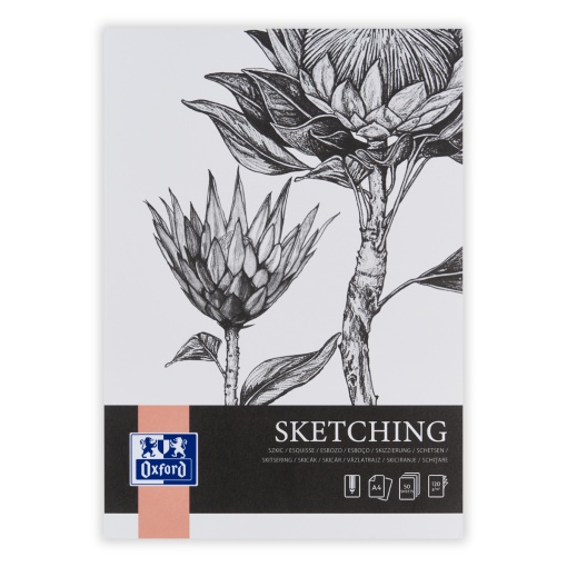 Bloc desen Sketching A4 50 file, hartie 120g/mp, colectia Oxford Artistic