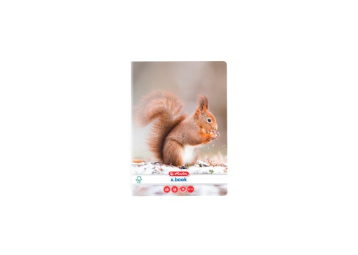 Caiet A5, 48 file, 70g/mp, velin, colturi rotunjite, motiv Animals