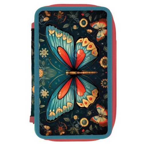Penar neechipat 2 compartimente, motiv Butterfly
