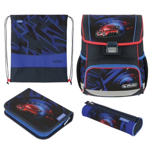 Ghiozdan echipat Loop Plus, motiv High Speed