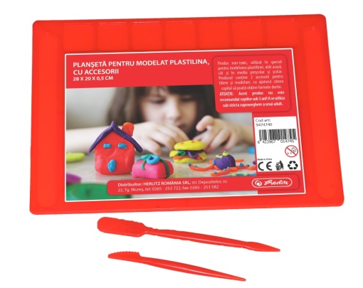 Planseta pentru modelat plastilina, incl. accesorii