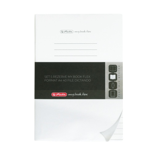 Rezerva caiet my.book flex A4, 40 file, dictando, set 5
