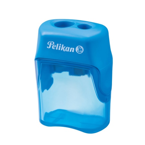 Ascutitoare V-Blade dubla cu container, plastic, diverse culori, vrac