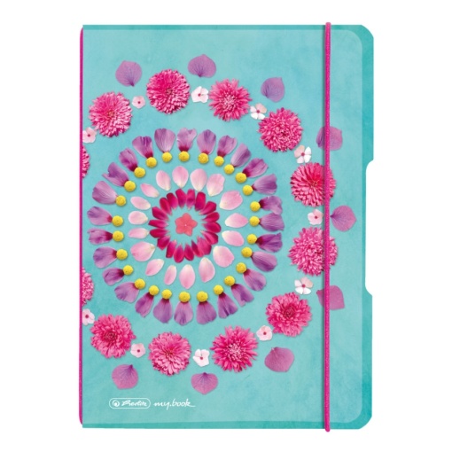 Caiet my.book flex A5, 40 file, dictando, motiv Flowers