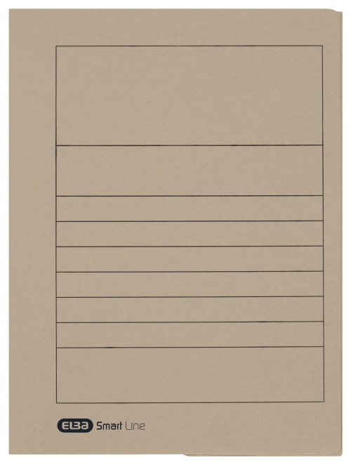 Dosar plic Elba Smart A4, carton 250g/mp, capacitate 150 file, culoare gri